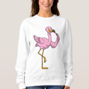 Flamingo with Lipstick Sweatshirt