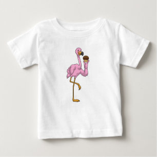 Flamingo with Muffin Baby T-Shirt