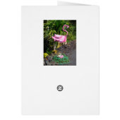 Flamingo with Nest Mailbox Card (Back)