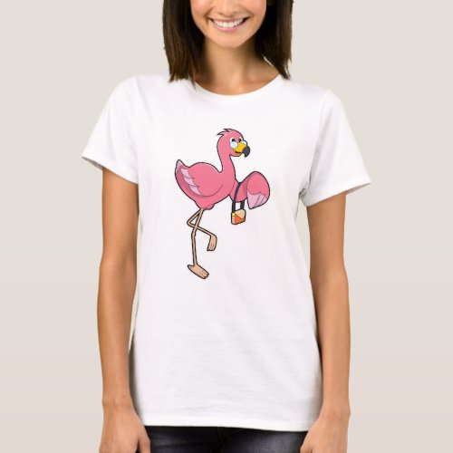 Flamingo with Purse T_Shirt
