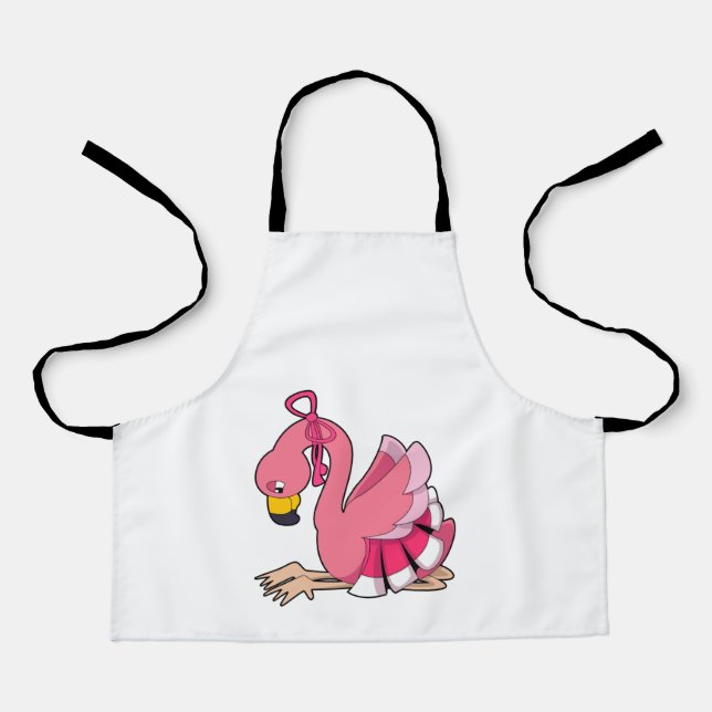 Flamingo with Ribbon Apron (Front)