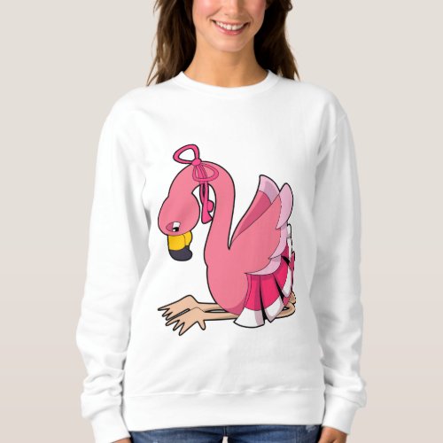 Flamingo with Ribbon Sweatshirt