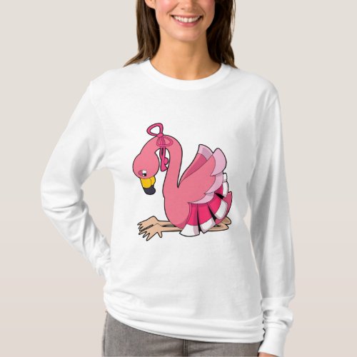 Flamingo with Ribbon T_Shirt
