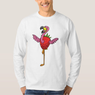 Flamingo with Strawberry T-Shirt