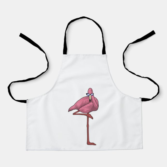 Flamingo with Sunglasses Apron (Front)