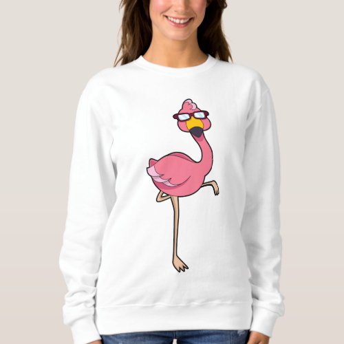 Flamingo with Sunglasses Sweatshirt