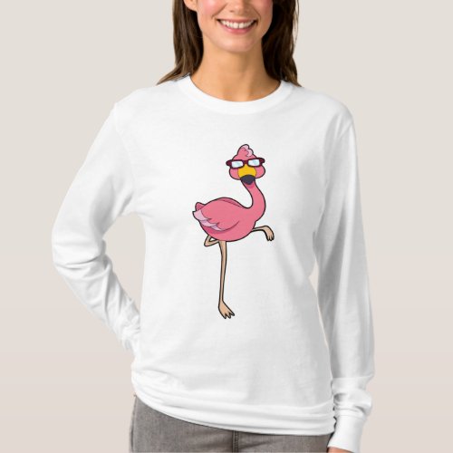 Flamingo with Sunglasses T_Shirt