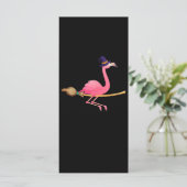 Flamingo | Womens Funny Flamingo Witch Halloween (Standing Front)