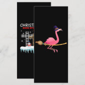 Flamingo | Womens Funny Flamingo Witch Halloween (Front/Back)