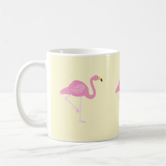 Flamingo, Yellow, Summer, Trendy, Mug