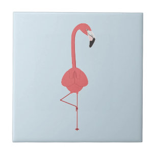 FLAMINGO YOGA CERAMIC TILE
