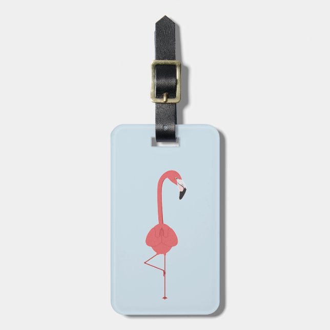 FLAMINGO YOGA LUGGAGE TAG (Front Vertical)