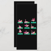 Flamingo Yoga Poses Meditation Workout Exercise (Front/Back)