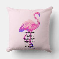 Flamingo Young At Heart Funny Saying Quote