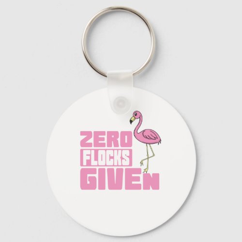 Flamingo Zero Flocks Given Keychain