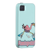 flamingocize jogging flamingo cartoon Case-Mate iPhone case (Back/Right)
