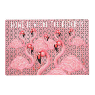 Flamingoes on Parade Placemat