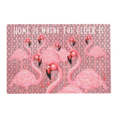 Flamingoes on Parade Placemat