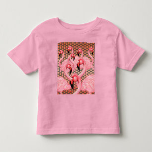 Flamingoes on Parade Toddler T-shirt