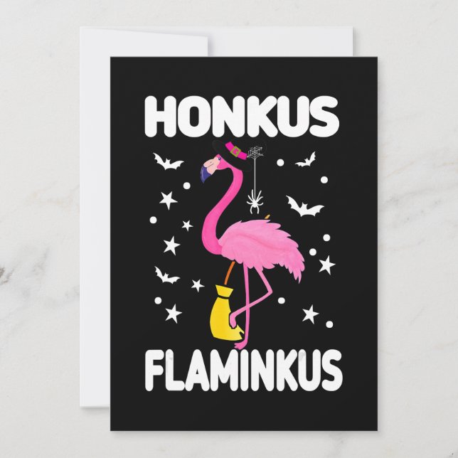 Flamingoo | Honkus Flaminkus Halloween Flamingoo Invitation (Front)