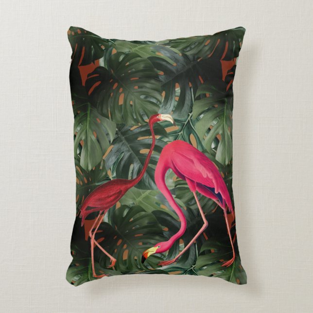 Flamingos Accent Pillow (Front(Vertical))