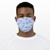 Flamingos Adult Cloth Face Mask (Worn)