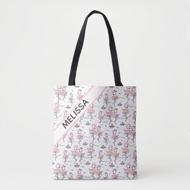 Flamingos and Crabs  Tote Bag (Front)