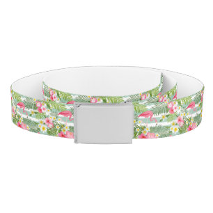 Flamingos And Stripes Belt