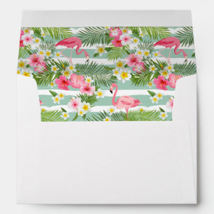Flamingos And Stripes Envelope