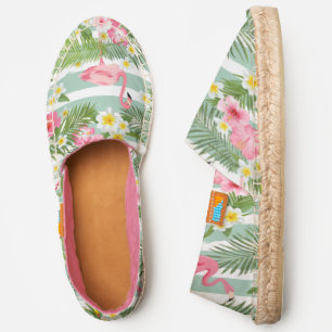 Flamingos And Stripes Monogram Espadrilles