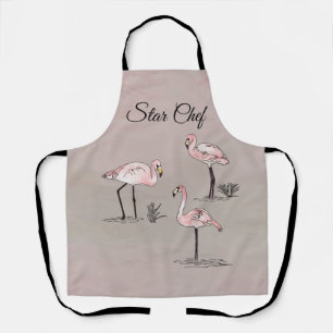Flamingos Apron