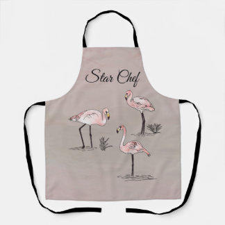 Flamingos Apron