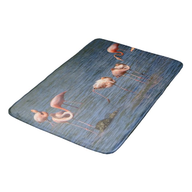Flamingos Bath Mat (Angled)