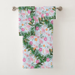 FLAMINGOS BATH TOWEL SET