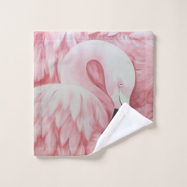Flamingos bath towels (Wash Cloth)