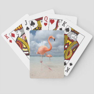 Flamingos Beach Aruba Poker Cards