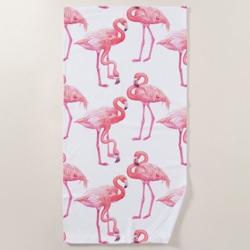 Flamingos Beach Towel
