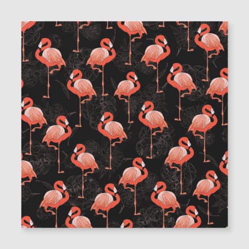 Flamingos Birds Vintage Textile Design