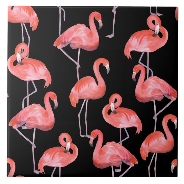 Flamingos Ceramic Tile (Front)