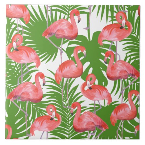 Flamingos Ceramic Tile