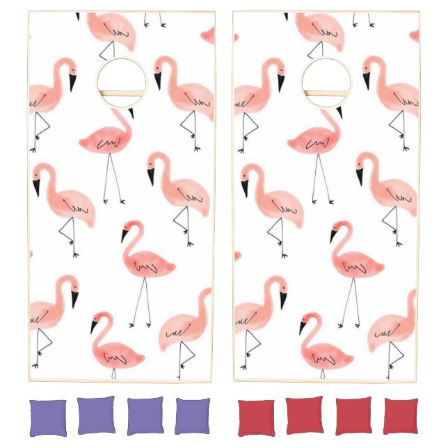Flamingos Cornhole Set (Set)