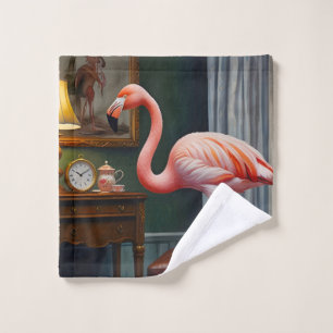 Flamingo's Cozy Corner Bath Towel Set