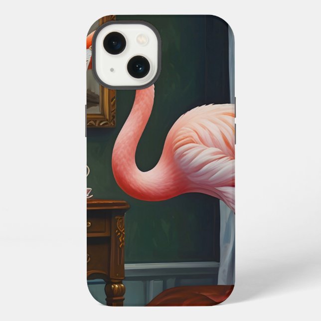 Flamingo's Cozy Corner Iphone Case (Back)