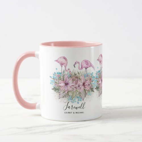 Flamingos Farewell Goodbye Bon Voyage Gift Friends Mug