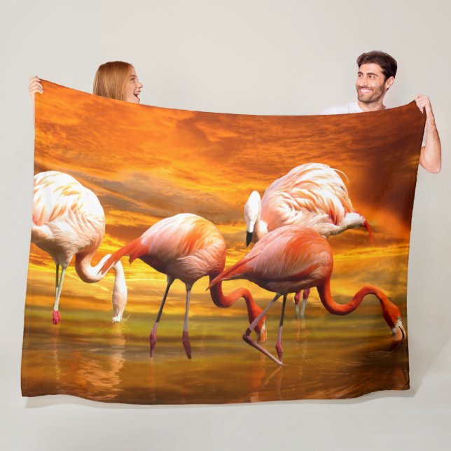 FLAMINGOS FLEECE BLANKET (In Situ)