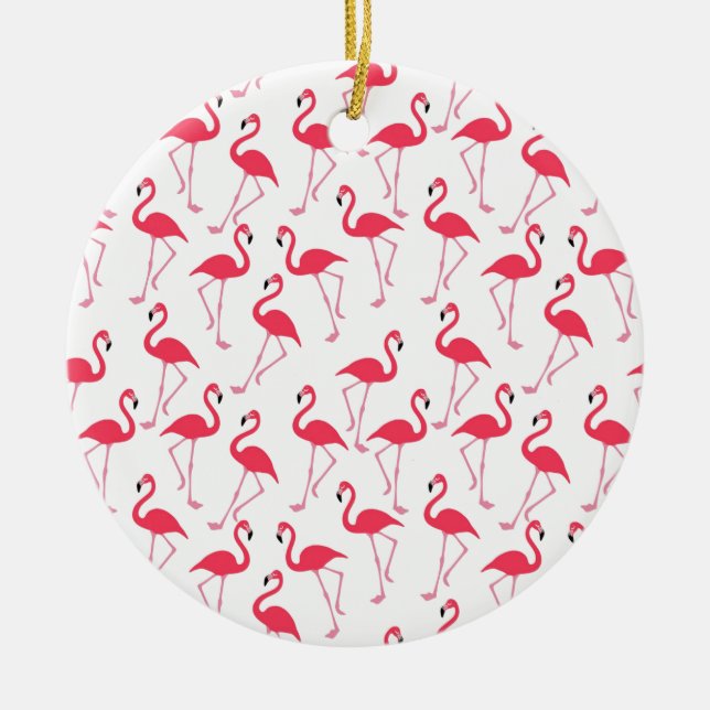 flamingos Flimingos Ceramic Ornament (Front)
