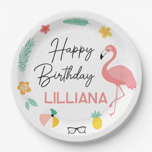 Flamingos  Fun Tropical Birthday Party Any Age Paper Plates