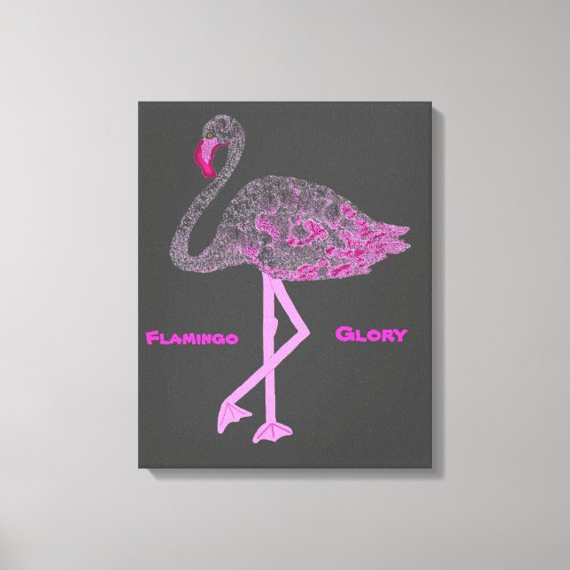 Flamingos Glory Canvas Print (Front)