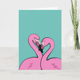 Flamingos Greeting Card
