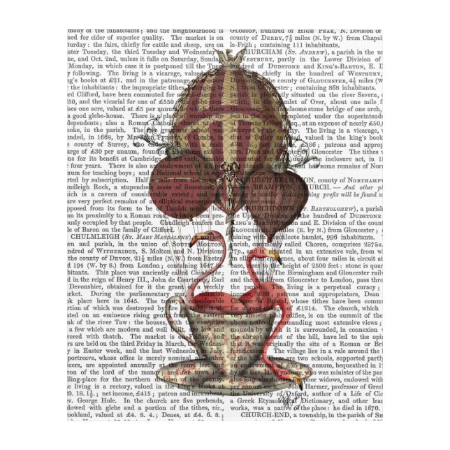 Flamingos in Teacup Acrylic Print (Front)